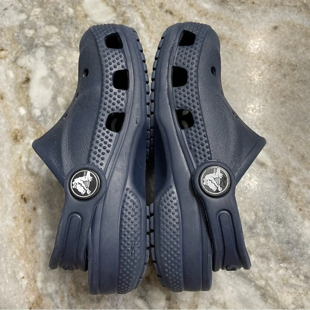 Crocs Baya Comfort Clogs Slip On Sandals Shoes Navy Blue Toddlers C7